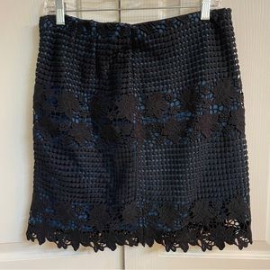 Ann Taylor Loft short skirt black size 8